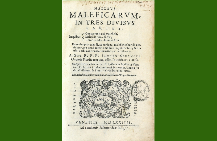 Der Hexenhammer - Foto Titelblatt Malleus Maleficarum - Hexenhammer