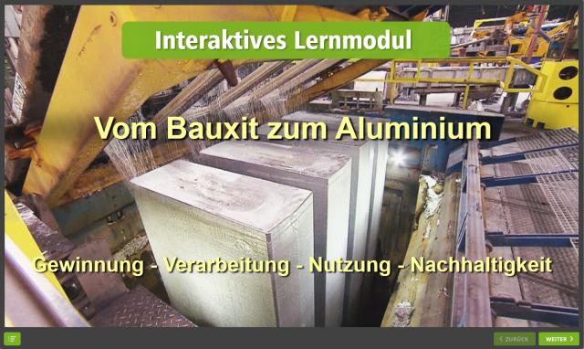 Bauxit zum Aluminium - Kurzvorschaubild Lernmodul