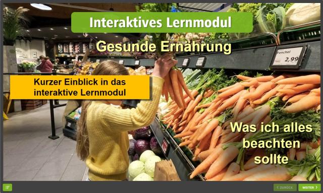 Vorschaubild - Lernmodul Gesunde Ernährung